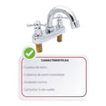 thumbnail image 4 of Mezcladora de 4” para Lavabo con Manerales de Cruceta, Primo Esencial, IUSA, 4 of 5