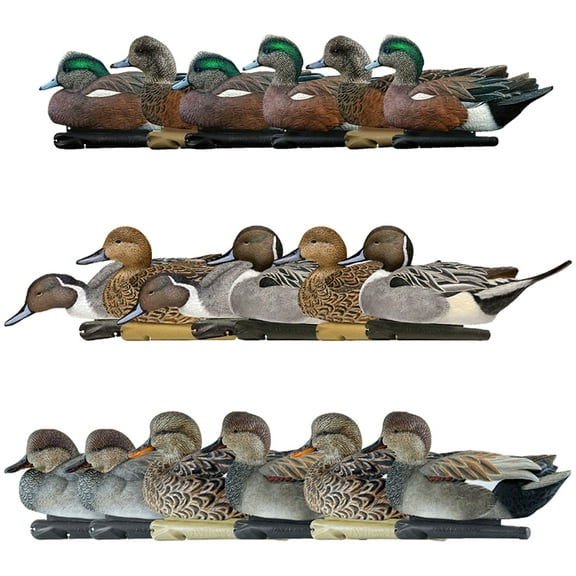 Avian X Wigeons Decoys Bundled with Pintails and Gadwall Decoys, Multicolor