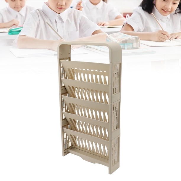 Estantería Móvil Estantería de 5 Niveles para Libros Estantería de Almacenamiento para el Hogar Sala de Estudio Organizador de Almacenamiento Estantería Extraíble ANGGREK Otros