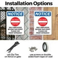 thumbnail image 3 of (2 Pack) Only Employees Beyond OSHA Notice Sign 10 Inch X 14 Inch Indoor / Outdoor Rust-Free Aluminum Metal Signs for Workplace, Workshop, and Construction Site, Made in the USA, 3 of 8