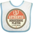 thumbnail image 3 of Inktastic Horseshoe Player Boys or Girls Baby Bib, 3 of 4