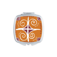 thumbnail image 1 of Brown Mexico Totems Ancient Civilization Mirror Portable Compact Pocket Makeup Double Sided Glass, 1 of 3