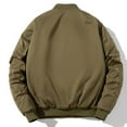thumbnail image 6 of Olyvenn Winter Warm New Fashion Blazer Jumper Hooded Cotton Jacket Man Long Sleeve Hoodless Casual Outwear Jackets Outwear Padded Sports Fitness Overcoat Khaki 4, 6 of 7