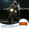 thumbnail image 5 of 2 Pcs Rectangle Rear Reflectors, Safety Reflective Warning Reflector Yellow, 5 of 7