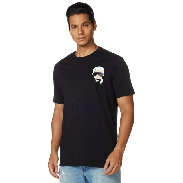 Remera Karl Lagerfeld Paris con el clásico personaje Karl en negro