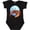 AB-Black, variant on Fun Fiddler Crab with Violin and Mustache Boys or Girls Baby Bodysuit