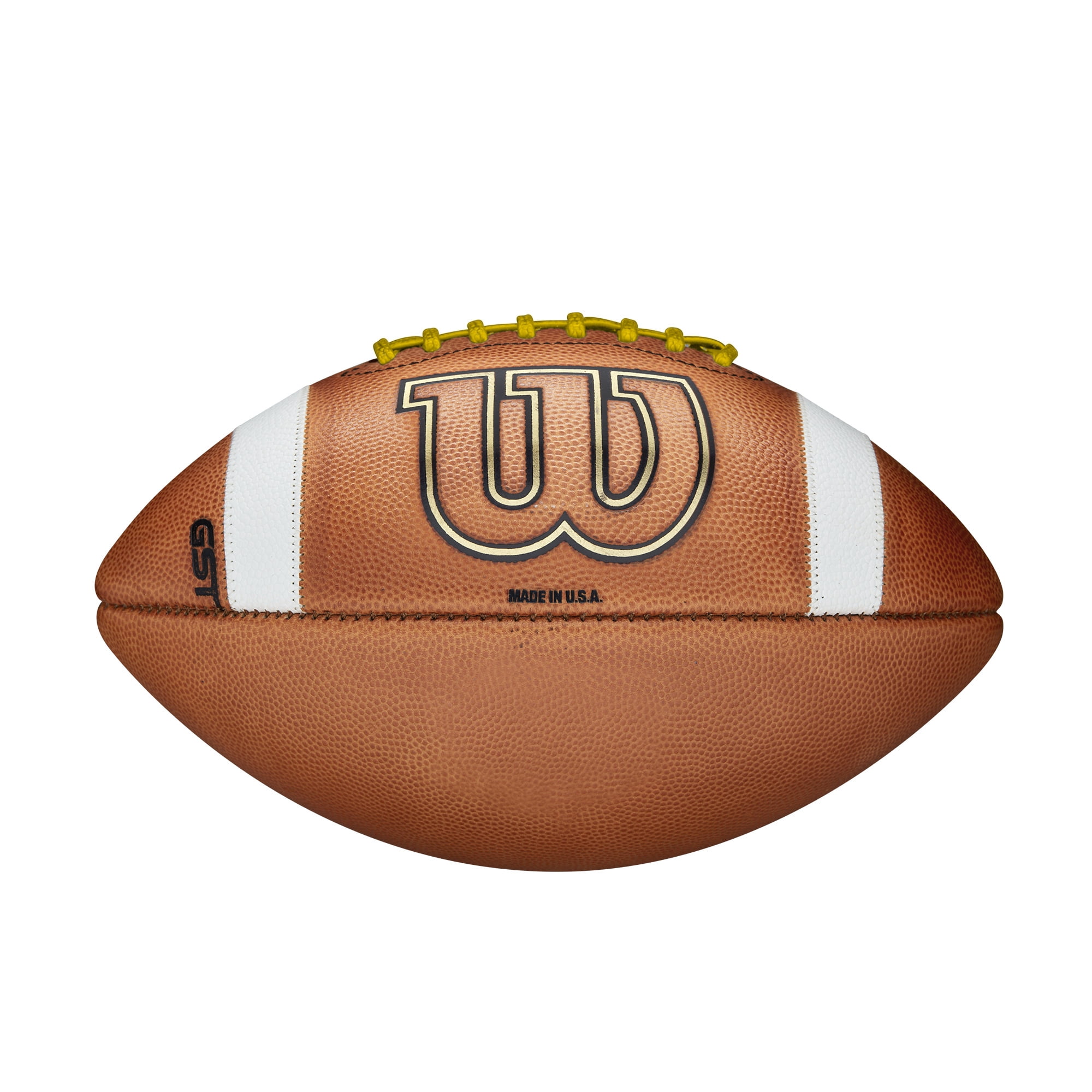 Wilson GST Color Game Football - Yellow, Official Size