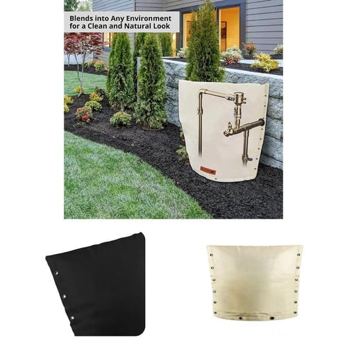 1 Jeu de Robinet Antigel Sacs Gel Protection Covers Hiver Tuyaux Isolants Couverture  pour Jardin Extérieur 