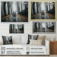 thumbnail image 4 of Designart Bicycle framed wall Art, Bike Riding Forward Into , Bicycle Large framed wall art decor, Yellow Modern black framed wall art, 32x16 inches black frame, 4 of 5