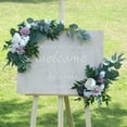 thumbnail image 4 of 2pcs Hanging Flowers Swag Artificial ,Decorative Arch Flowers with Bandage for Wedding Reception Backdrop Table Decoration, 4 of 8