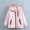 A12 Pink, variant on Trikvn Girls Windbreaker Jacket with Hood Fleece Lined Warm Winter Coat Zip Up Water Resistant Outerwear with Zipper Pockets Spring Fall Activewear Kids Clothes