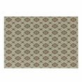 thumbnail image 1 of Geometric Cutting Board, Oriental Inspirations in Symmetrical Floral Arrangement Vintage, Decorative Tempered Glass Cutting and Serving Board, Small Size, Pale Orange Redwood, by Ambesonne, 1 of 1