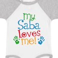 thumbnail image 3 of Inktastic My Saba Loves Me Boys or Girls Baby Bodysuit, 3 of 4