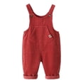 thumbnail image 2 of Toddler Overalls Girls Slim Fit Corduroy Overalls Sleeveless Rompers Girls Romper 18-24 Months, 2 of 6