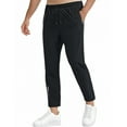 thumbnail image 2 of OSOLU Solid Color Men's Breathable Loose Fit Air Conditioning Sports Sweatpants Pants Ice Silk Trousers For Summer Outdoors Daily Relaxed Fit Breathable Bottoms, 2 of 3