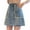 Blue, variant on MIXUE Skirts For Women Summer Solid Color Jeans High Waist Fashion Casual A Line Button Culottes Elegant Mini Denim Skirt Daily-Wear,Blue,L