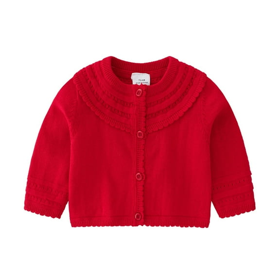 Baby Girls Knit Sweater Autumn Solid Long Sleeve Tops Cardigan Clothes Girls Coats Size 5-6 Coats And Jackets for Kids Toddler down Coat 4t Big Kid Winter Coat Girls Light Jacket Size 8 Girls Canvas