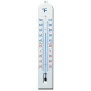 Wall Thermometer 16 inch White Plastic