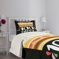 thumbnail image 5 of Ambesonne Colorful Quilted Bedspread Set 2 Pcs, Milestone Party, Twin Size, Multicolor, 5 of 6