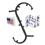 Body Back Buddy Elite Handheld Manual Massage Cane USA Made-Full Body Pressure & Trigger point massage tool for Deep Tissue Pain Relief -Dual Massage Hooks for Back, Shoulder, Neck (Black)