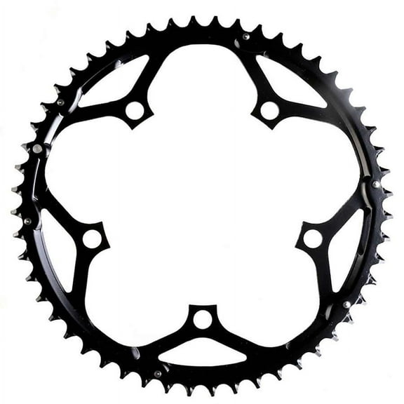 Truvativ 52T 10 sp BCD 130mm, 5-Bolt, Outer Chainring, For 30/42/52, Steel, Black, 11.6215.104.000