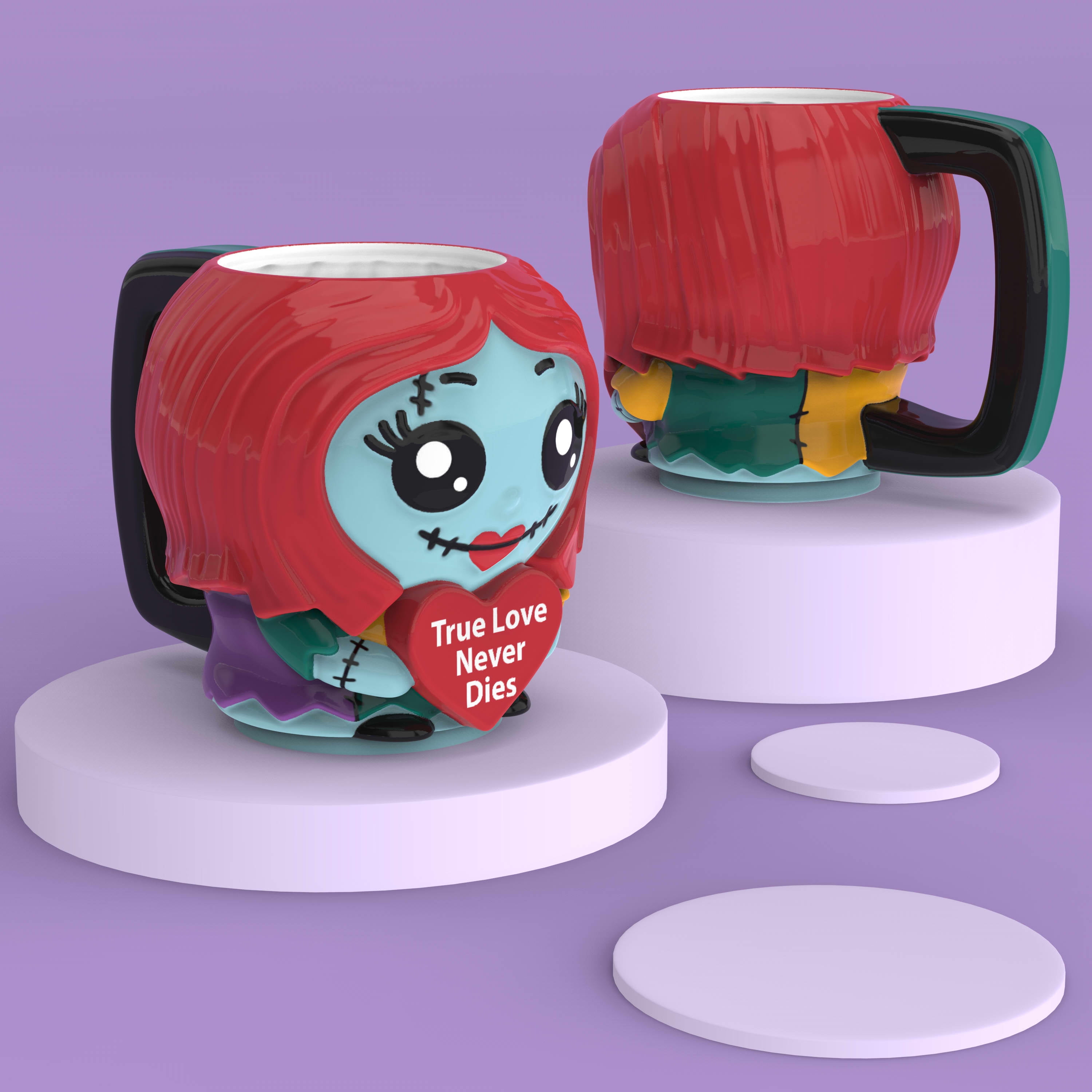 Zak Designs Ceramic 14.5 oz Disney Nightmare Before Christmas Sally Valentine Coffee Mug