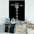 thumbnail image 3 of Designart 'Portrait Of A Giraffe In Monochrome' Farmhouse Framed Art Print, 3 of 4