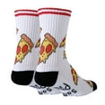 thumbnail image 4 of Men's Novelty Funny Saying Athletic Crew Socks, If You Can Read This, Order Me Some Pizzas" Fun Gripper Socks, 4 of 4