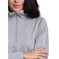 thumbnail image 2 of RBX Active Women's Lightweight Luxe Athleisure Quarter Zip Piped Sweatshirt, 2 of 5