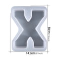thumbnail image 2 of EUBUY 7"Letter Resin Mold 26 English Letter Mold Alphabet Letter Mold Silicone Mold for Resin Letter Mold Handmade Casting Mold, 2 of 10