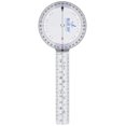 thumbnail image 1 of Transparent 8" (In) Plastic Goniometer 360 Degree Protractor Style- Range of Motion Testing- Physical & Occupational Therapy, Sports Medicine, Orthopedic, Chiropractic- ISOM Std- Durable & Lightweight, 1 of 3