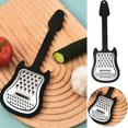 thumbnail image 3 of Small Cheese Grater Stainless Steel Guitar-Shaped Grating Utensil Lemon Zester Tool with Black Plastic Handle | Mini Cheese Grater for Parmesan Cheese Ginger Vegetables, 3 of 6