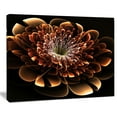 thumbnail image 3 of Design Art Brown Fractal Flower Floral Digital Art Canvas Art Print, 3 of 3