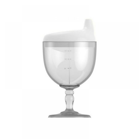 

Plastic Wine Glass Baby Goblet Party Cup Beverage Mug Milk Bottle with Lid for Kids on Birthday Party Christmas or New Year Celebration