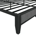 thumbnail image 5 of Full Size Bed Frame,Metal Platform Full Bed Frame with Grey Upholstered Headboard and Charging Station,Storage Headboard,No Box Spring Needed,81.2"x56.1"x40.5",Light Gray, 5 of 8