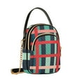 thumbnail image 7 of FORMRS Crossbody Bag for Women Quilted Travel Shoulder Cell Phone Purse with Chain Strap Handbag, Green Plaid, 7 of 7