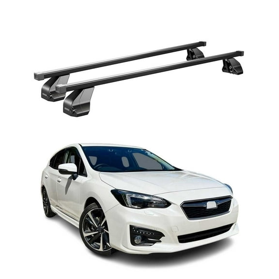 Fix Point Roof Racks Top Cross Bars for Subaru Impreza 2017-2023 Black 2Pcs