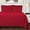 Burgundy, variant on Extra Soft Reversible Duvet Cover Set, White Solid, King/ Cal King