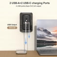 thumbnail image 4 of JcBlaon Protector contra sobretensiones extensor de salida – Divisor de 6 salidas con 4 puertos USB (2 USB C), cargador de pared expansor de enchufe múltiple, adaptador de pared de enchufe múltiple de, 4 of 5