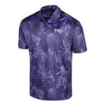 thumbnail image 2 of Men's Colosseum  Purple TCU Horned Frogs Palms Team Polo, 2 of 3