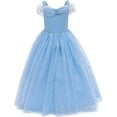 thumbnail image 5 of Fancy Cinderella Princess Dress For Girls Butterfly Halloween Costume Pageant Christmas Party Ball Gown, 5 of 6