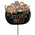 thumbnail image 2 of Reversible Fall/Halloween Pumpkin - One Garden Stake 23.5 Inch, Metal - Welcome Pumpkin F21045, 2 of 3
