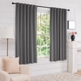 thumbnail image 6 of Deconovo Light Gray Blackout Curtains for Living Room, 52x54 inch, Solid Back Tab Curtains, 2 Panels, 6 of 9
