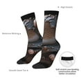 thumbnail image 2 of Yiaed Cute Big-Eared Mouse Print Great elasticity Crew Socks Sports socks for Men and Women, 2 of 5