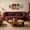 Burgundy, variant on 78” Teddy Floor Sleeper Sofa Bed, Modern 2 in 1 Full Size Foldable Mattress with 2 Pillows, Convertible Boneless Couch with Deep Seat for Living Room, No Assembly Required
