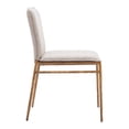 thumbnail image 2 of Nordvest Dining Chair Beige & Gold, 2 of 5