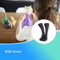 thumbnail image 3 of Transemion 1 Paire Mode Genou Bottes Classique PU Cuir Poupée Haut Talon Belle PU Cuir Imperméable Chaussures Poupée Accessoires Exquis Belles Poupées Chaussures, 3 of 9