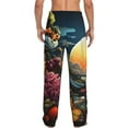 thumbnail image 7 of Salouo Sunset Floral Fantasy Landscape Print Pajama Pants for Men, Lounge Pants Elastic Waistband Casual Men's sleepwear Loungewear Sleep Pajama Pant -Small, 7 of 7