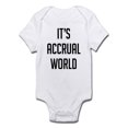 thumbnail image 1 of CafePress - It's Accrual World - Baby Light Bodysuit, 1 of 1