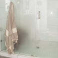 thumbnail image 2 of Deerlux 100% Cotton Turkish Bath Towel, 40 x 70 Diamond Peshtemal Set of 2, Beige, 2 of 8